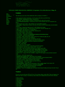 VCC-MW 2018 Exhibit Listing